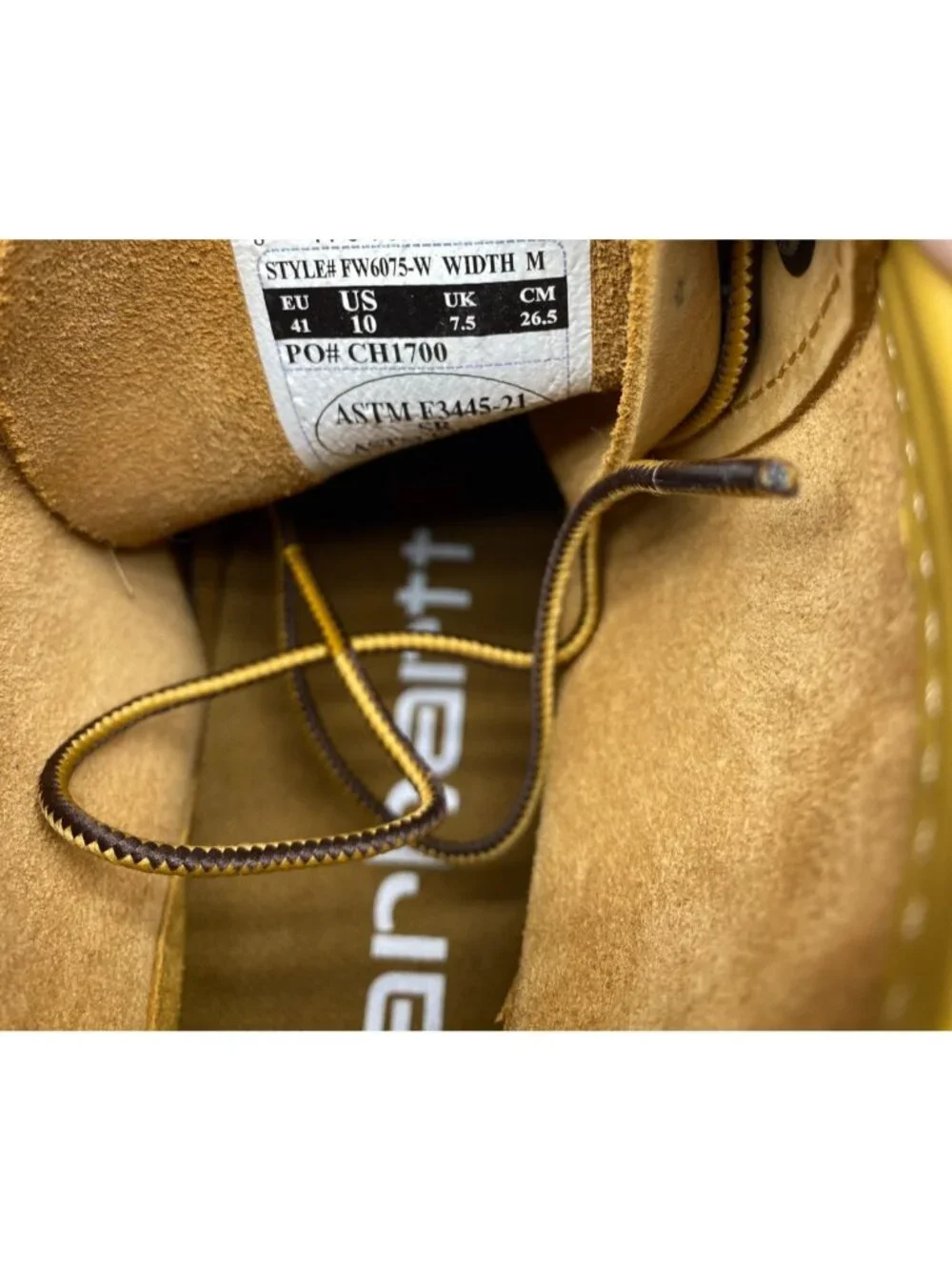 CARHARTT Men's Moc Wedge 6 Inch Work Boot Wheat FW6076 Sz 10